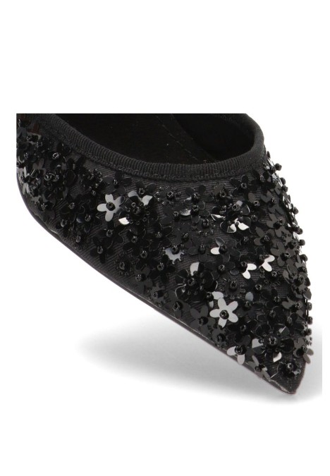 Salón negro de mujer LUNA TREND M6191 tacón alto