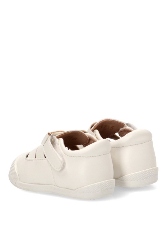 Sandalia cangrejera barefoot blanca para niño BUBBLE BOBBLE C1715