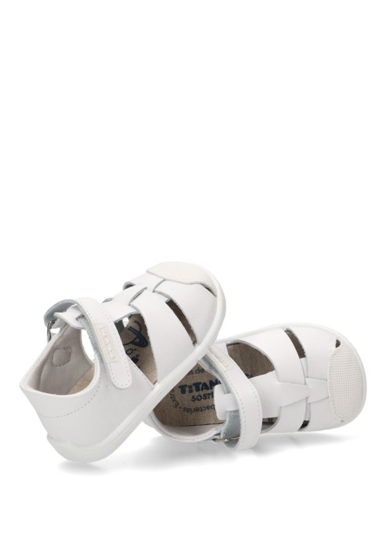 Sandalia blanca de niña L500-FELIX