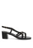 Sandalia negra con tacón medio de mujer CINK-ME DMS313-39