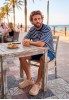 Zueco playa beige de hombre XTI 145734