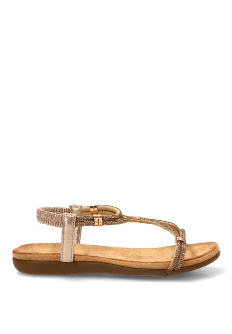 Sandalia oro de mujer STAY 60-1155