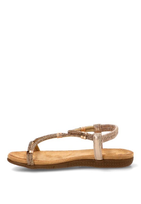Sandalia oro de mujer STAY 60-1155