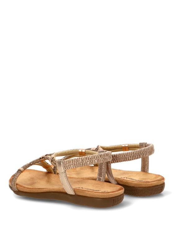 Sandalia oro de mujer STAY 60-1155