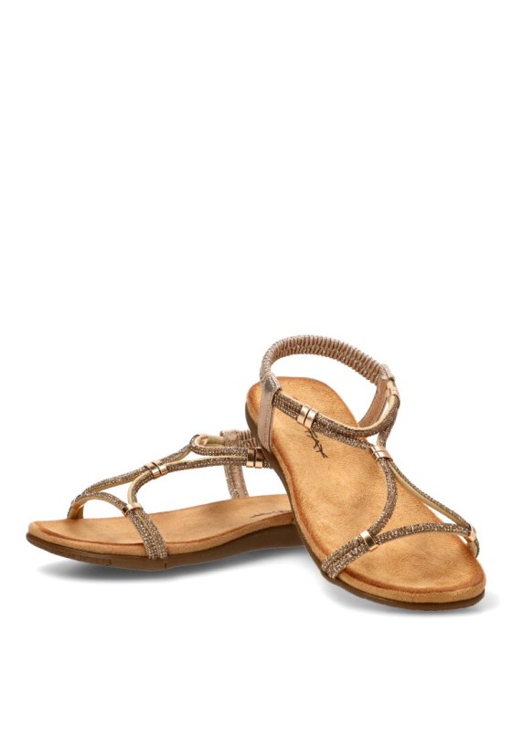Sandalia oro de mujer STAY 60-1155