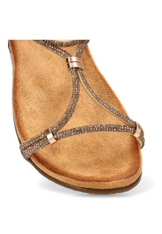 Sandalia oro de mujer STAY 60-1155