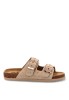Sandalia de piel beige con suela plana para niña XTI KIDS 153044
