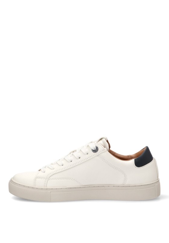 Deportivo blanco con suela plana de hombre PEPE JEANS PMS00048