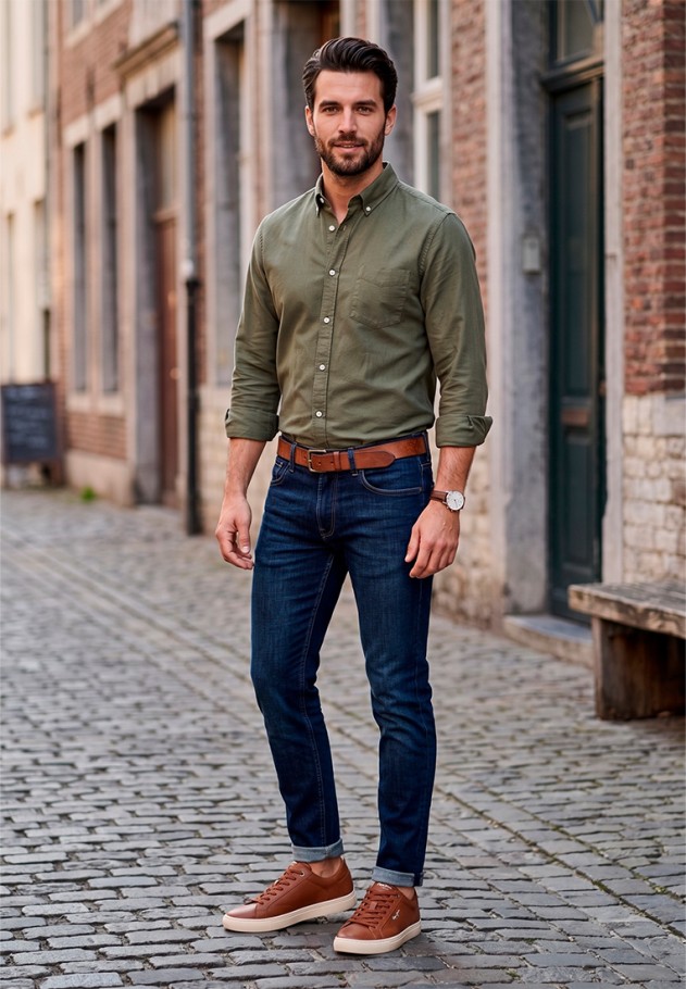 Deportivo casual marrón de hombre PEPE JEANS PMS00048