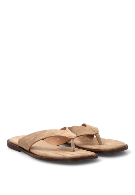 Sandalia de dedo kakhi para mujer Luna Collection HG-5816