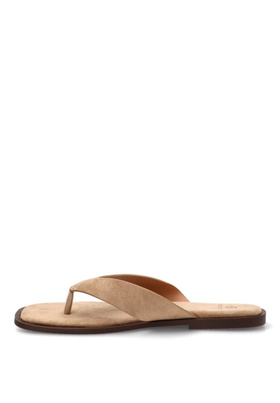 Sandalia de dedo kakhi para mujer Luna Collection HG-5816