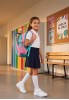 Deportivo blanco para niña SKECHERS 405626L