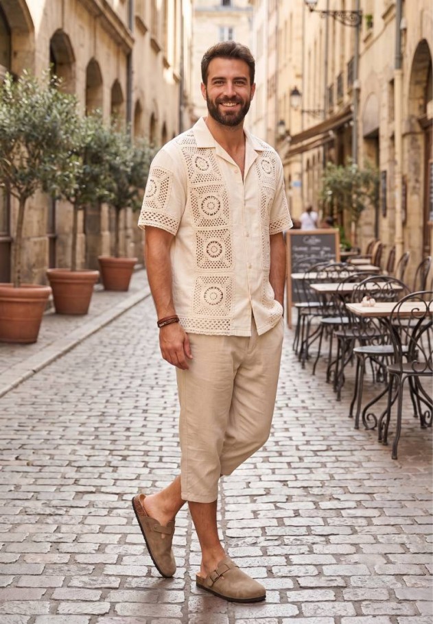Zueco taupe de hombre STAY 27-2527C