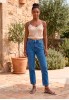 Sandalia con suela plana de mujer LUNA TREND M6455