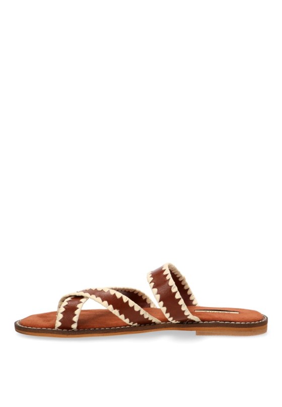 Sandalia con suela plana de mujer LUNA TREND M6480