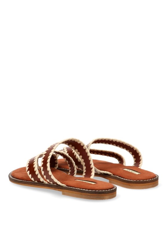 Sandalia con suela plana de mujer LUNA TREND M6480