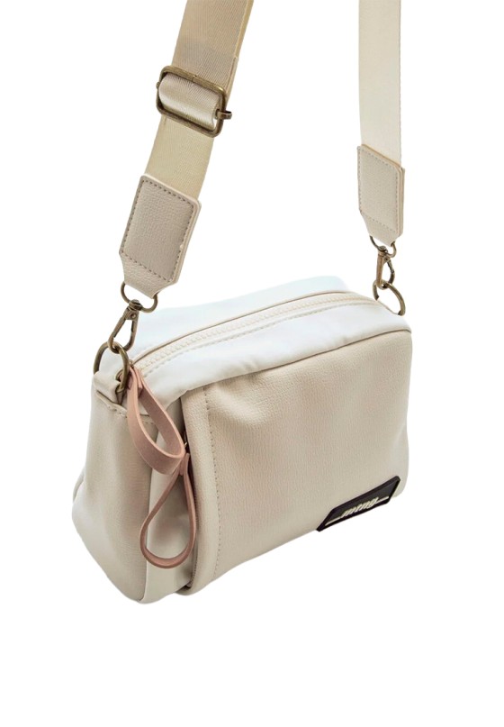Bolso bandolera pequeña NACAR beige para mujer MUSTANG