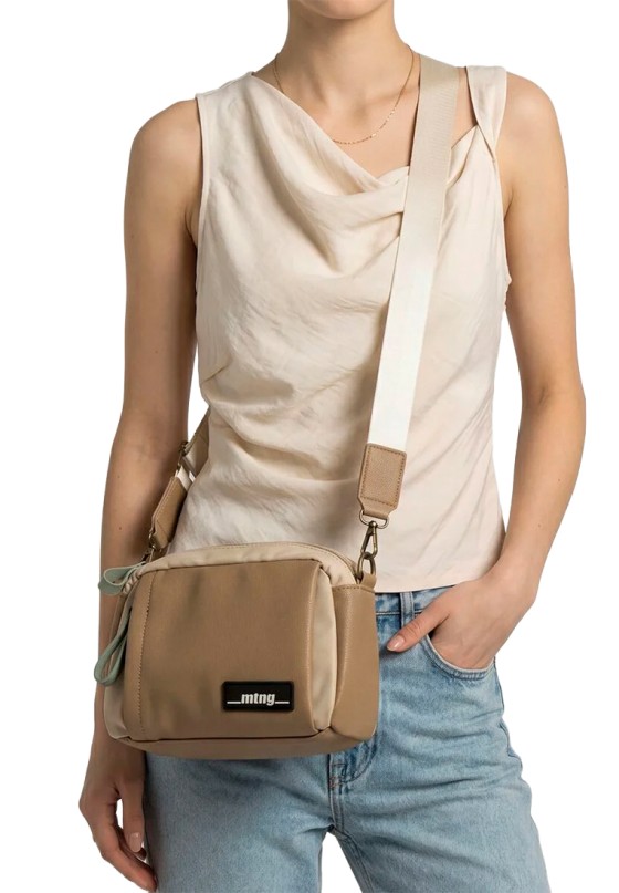 Bolso bandolera pequeño NACAR en taupe para mujer MUSTANG