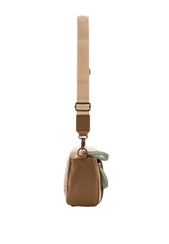 Bolso bandolera pequeño NACAR en taupe para mujer MUSTANG