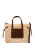 Bolso POZO de rafia marrón para mujer MUSTANG