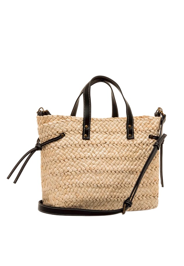Bolso POZO de rafia negro para mujer MUSTANG