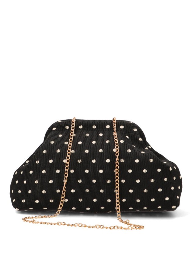Bolso bandolera pequeño negro para mujer Luna Collection ZYL220007-1