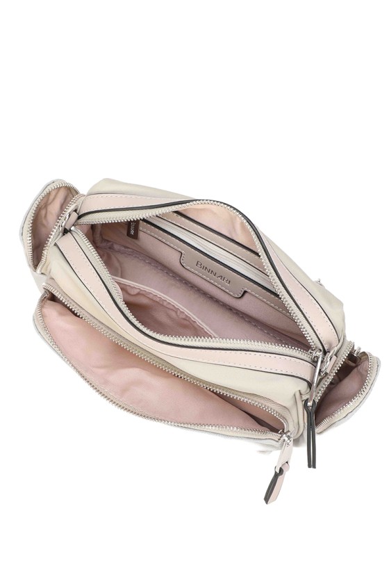 Bolso bandolera pequeña de mujer en color hielo BINNARI 20940