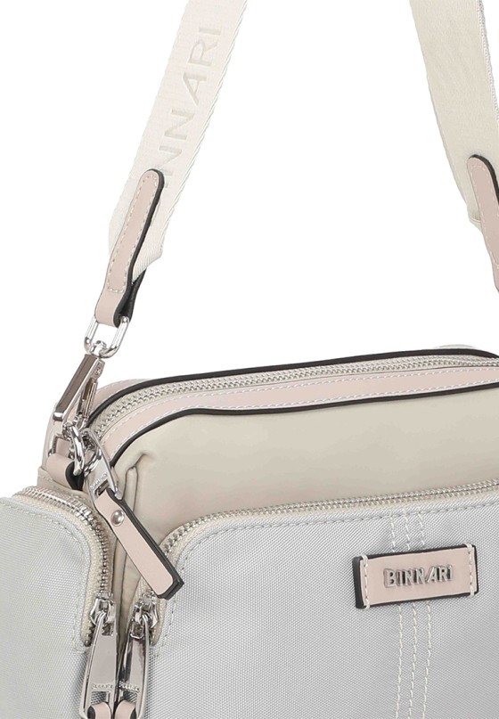 Bolso bandolera pequeña de mujer en color hielo BINNARI 20940