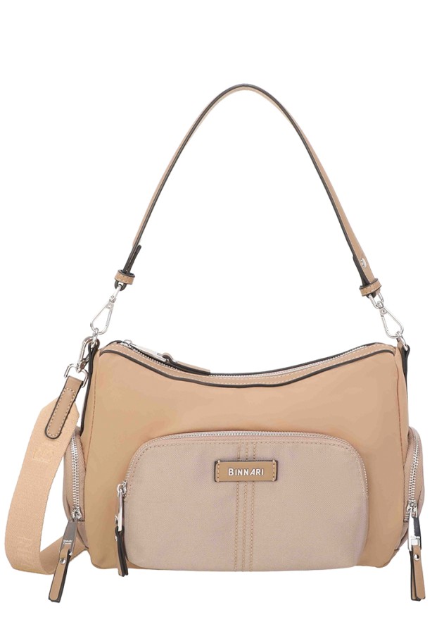 Bolso textil marrón de mujer BINNARI 20941