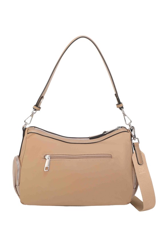 Bolso textil marrón de mujer BINNARI 20941