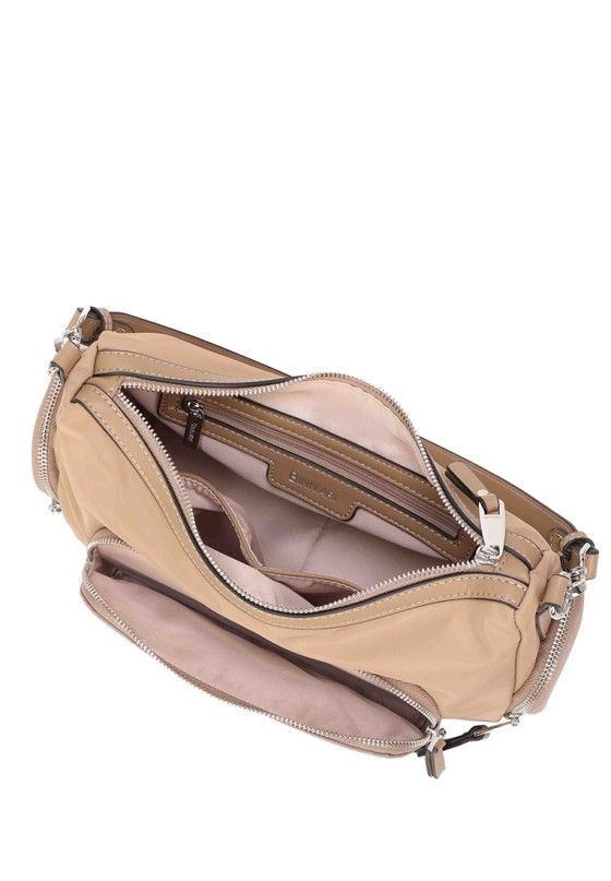 Bolso textil marrón de mujer BINNARI 20941