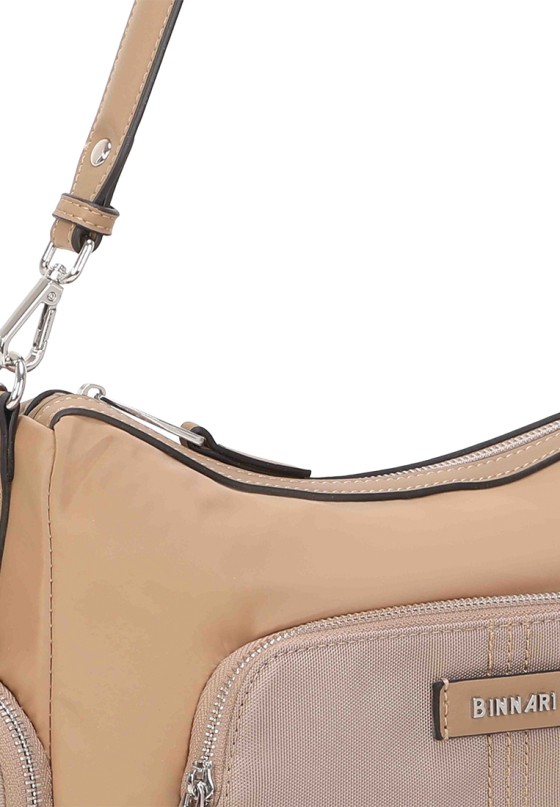 Bolso textil marrón de mujer BINNARI 20941