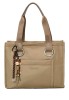 Bolso textil kakhi de mujer BINNARI 21150