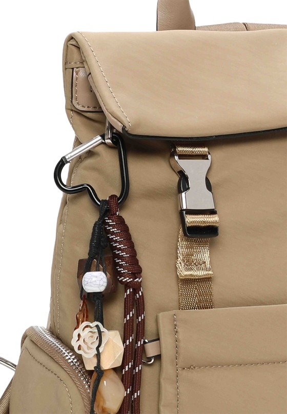 Mochila bolso kaki de mujer BINNARI 21151