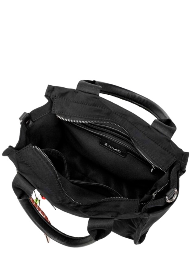 Bolso textil negro de mujer BINNARI 21154