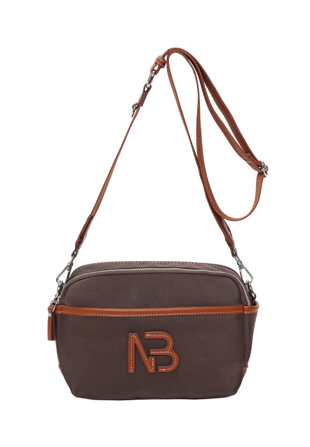 Bolso bandolera pequeño marrón de mujer BINNARI 21180