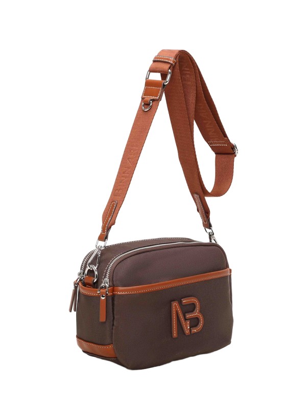 Bolso bandolera pequeño marrón de mujer BINNARI 21180