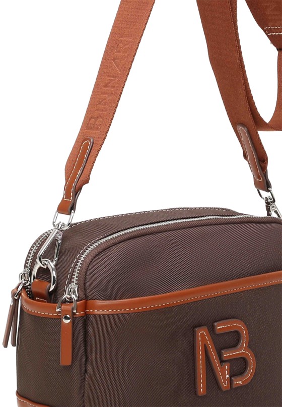 Bolso bandolera pequeño marrón de mujer BINNARI 21180