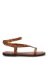 Sandalia con tachuelas y suela plana de mujer HG-5806