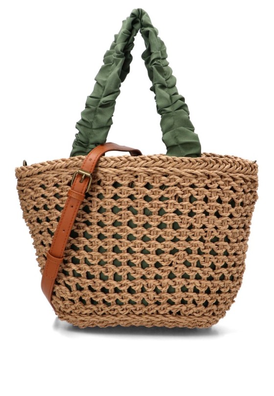Bolso con rafia natural de mujer YULIA LZ 234003