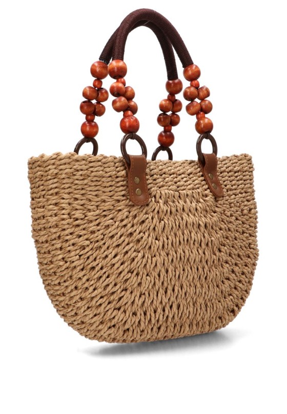 Bolso YULIA LZ con rafia natural 256292