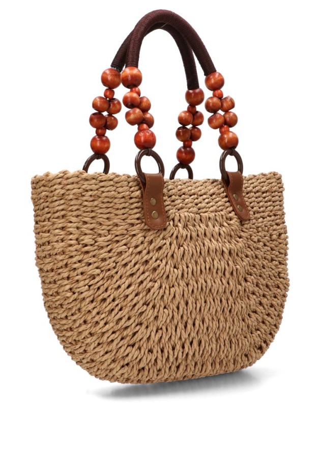 Bolso YULIA LZ con rafia natural 256292