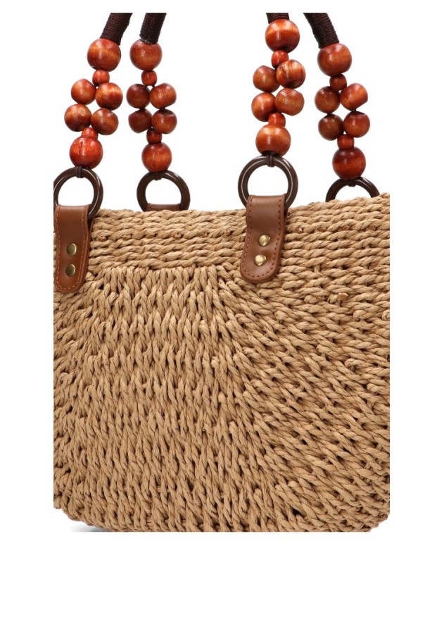Bolso YULIA LZ con rafia natural 256292