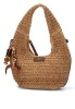 Bolso con rafia natural de mujer Luna Collection AXXR260223
