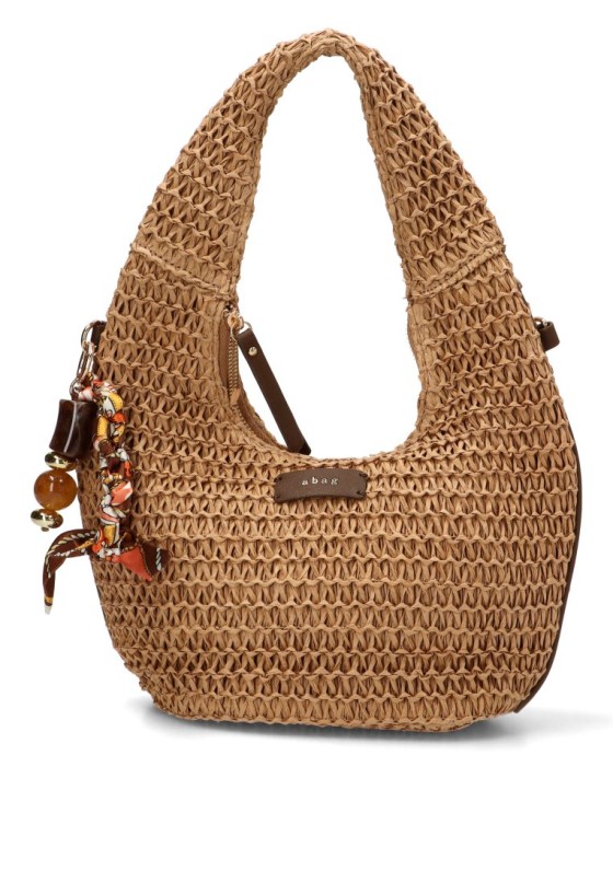 Bolso con rafia natural de mujer Luna Collection AXXR260223
