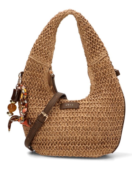 Bolso con rafia natural de mujer Luna Collection AXXR260223