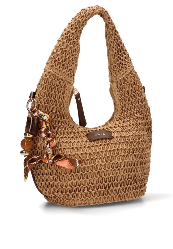 Bolso con rafia natural de mujer Luna Collection AXXR260223