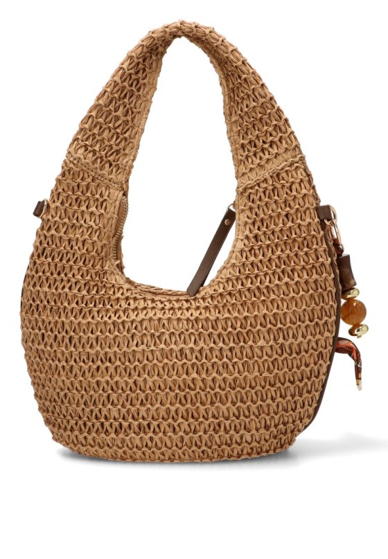 Bolso con rafia natural de mujer Luna Collection AXXR260223