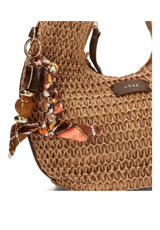 Bolso con rafia natural de mujer Luna Collection AXXR260223