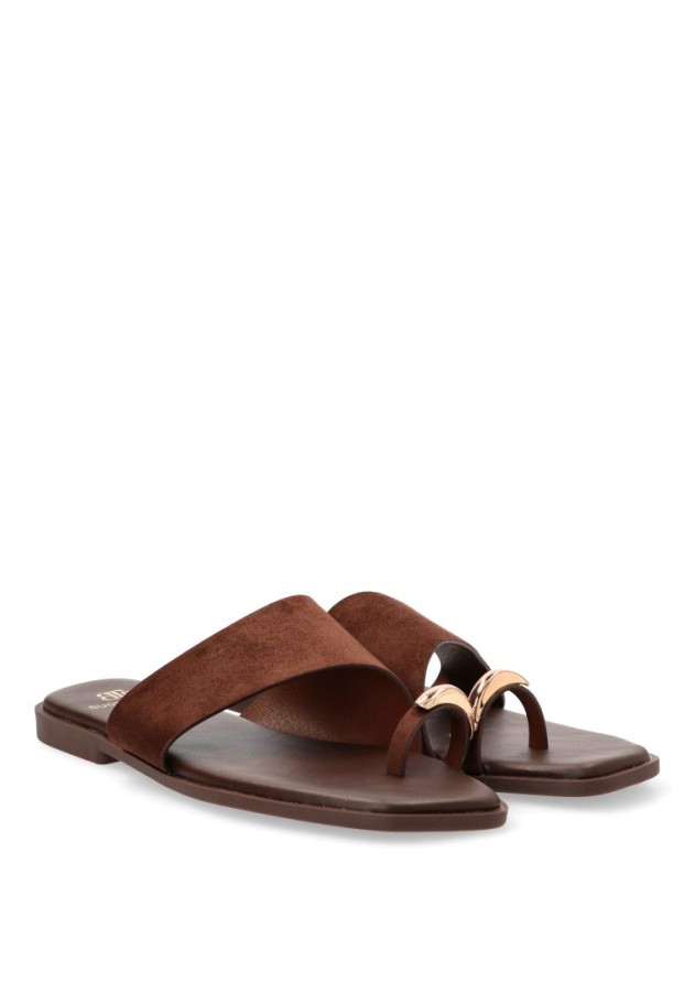 Sandalia con suela plana de mujer BUONAROTTI CF-5817